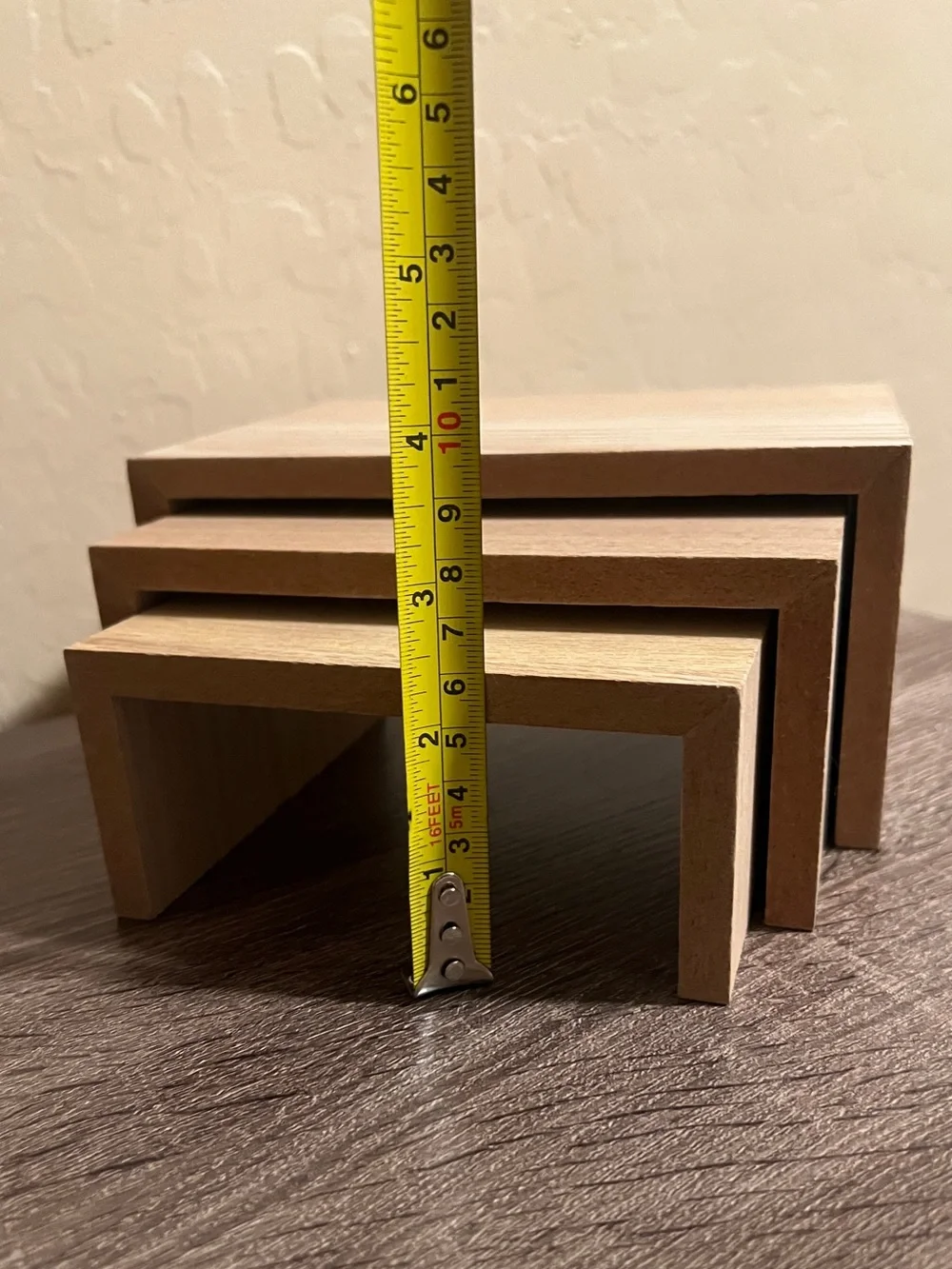 Target Bullseye Wood Tiered Risers Display Rectangle NWOT